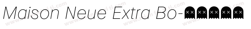 Maison Neue Extra Bo字体转换